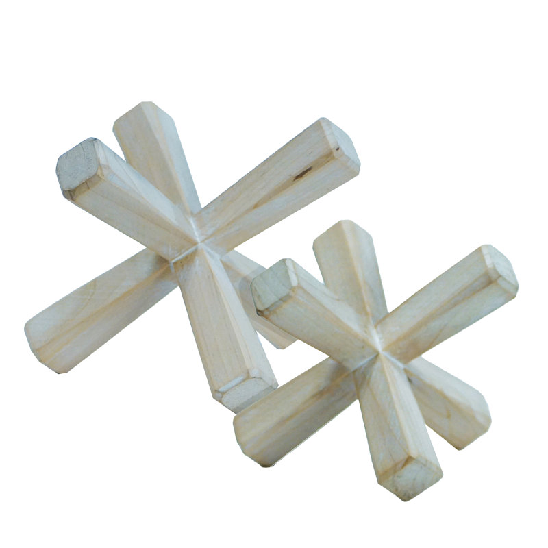 Ivy Bronx VIP Wood 8 in. White Axis Table Top Accent Wayfair